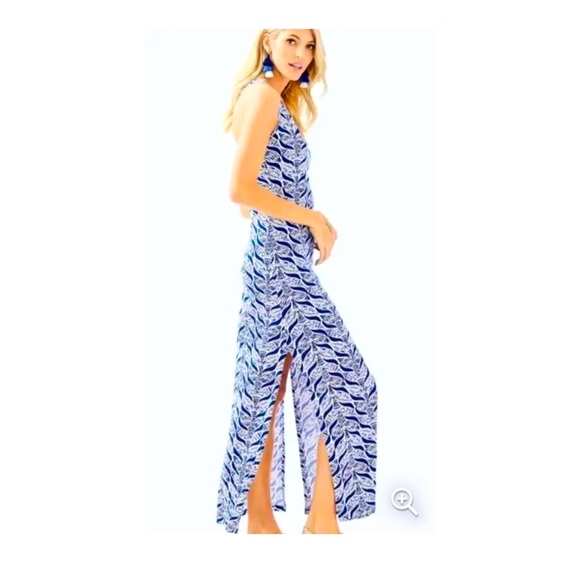 Lilly Pulitzer Ladies Kerri Shift Mermaid Tail Maxi Dress - Picture 3 of 6